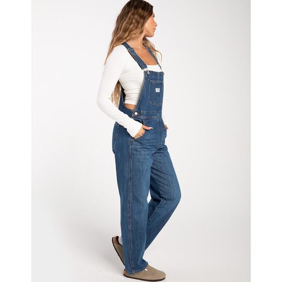 Levi's Women's Vintage Style Cotton Denim No Hippies Overalls, Size XL - Picture 3 of 7